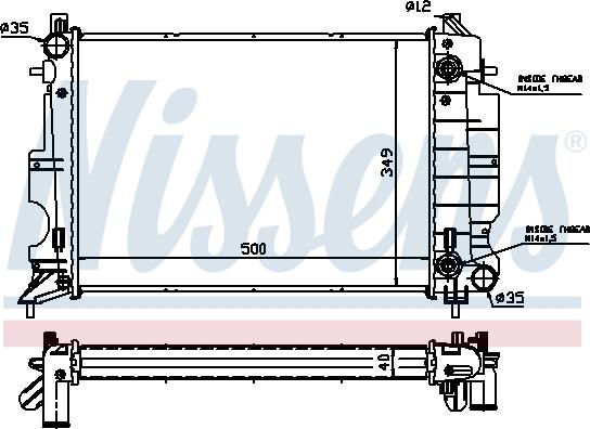 Nissens 64034A - Radiators, Motora dzesēšanas sistēma autodraugiem.lv