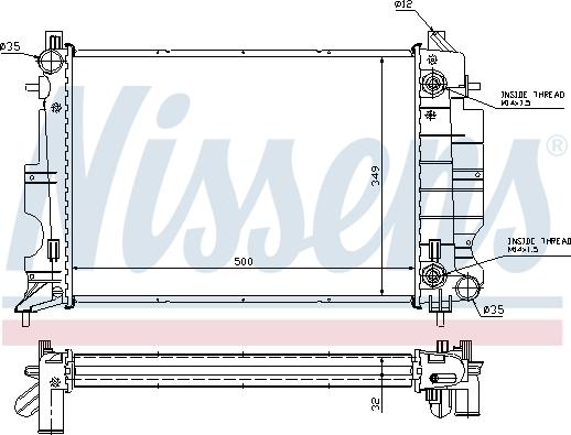 Nissens 64036A - Radiators, Motora dzesēšanas sistēma autodraugiem.lv