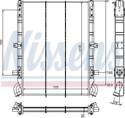 Nissens 64074 - Radiators, Motora dzesēšanas sistēma autodraugiem.lv