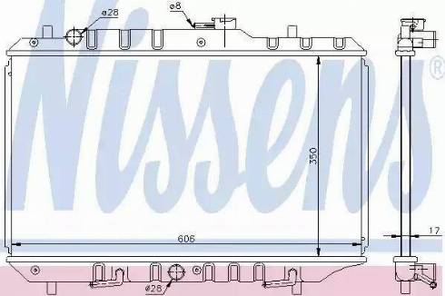 Nissens 64193 - Radiators, Motora dzesēšanas sistēma autodraugiem.lv