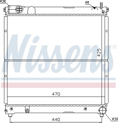 Nissens 64163 - Radiators, Motora dzesēšanas sistēma autodraugiem.lv