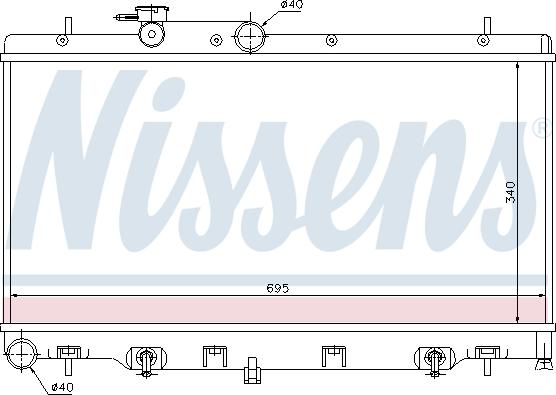 Nissens 64114 - Radiators, Motora dzesēšanas sistēma autodraugiem.lv