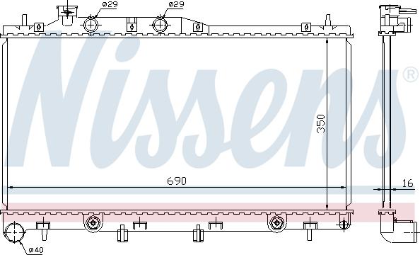 Nissens 64115 - Radiators, Motora dzesēšanas sistēma autodraugiem.lv