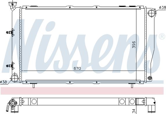 Nissens 64113 - Radiators, Motora dzesēšanas sistēma autodraugiem.lv