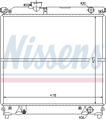 Nissens 64181 - Radiators, Motora dzesēšanas sistēma autodraugiem.lv