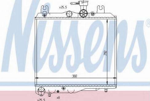 Nissens 64188 - Radiators, Motora dzesēšanas sistēma autodraugiem.lv