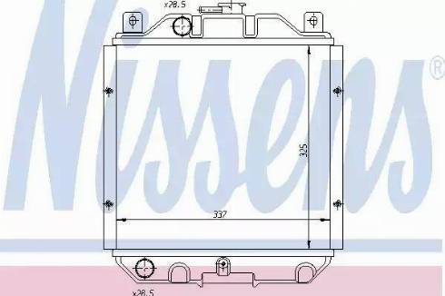 Nissens 64182 - Radiators, Motora dzesēšanas sistēma autodraugiem.lv