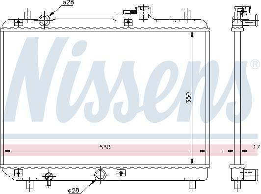 Nissens 64177 - Radiators, Motora dzesēšanas sistēma autodraugiem.lv