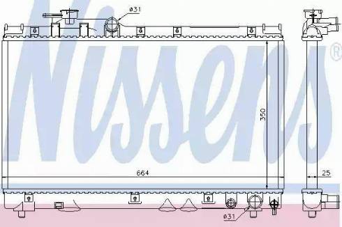 Nissens 64855 - Radiators, Motora dzesēšanas sistēma autodraugiem.lv