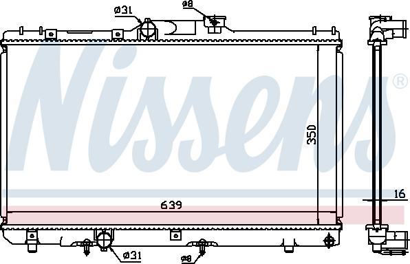 Nissens 648681 - Radiators, Motora dzesēšanas sistēma autodraugiem.lv