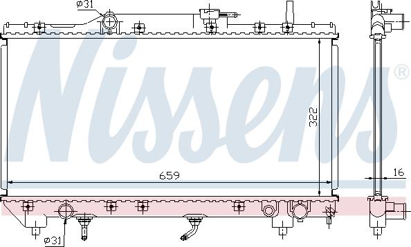 Nissens 64806 - Radiators, Motora dzesēšanas sistēma autodraugiem.lv