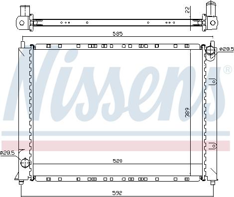 Nissens 64307A - Radiators, Motora dzesēšanas sistēma autodraugiem.lv