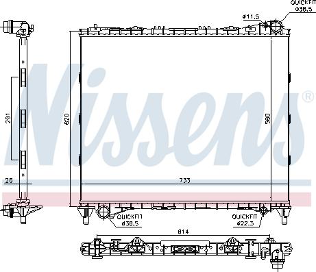Nissens 64331 - Radiators, Motora dzesēšanas sistēma autodraugiem.lv