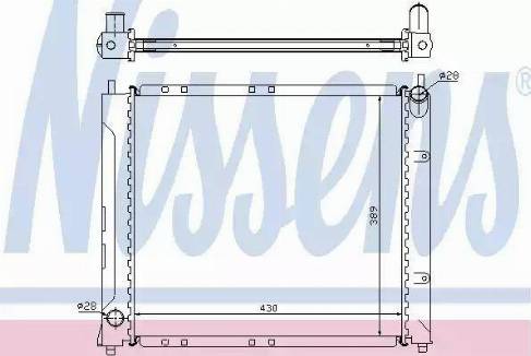 Nissens 64217A - Radiators, Motora dzesēšanas sistēma autodraugiem.lv