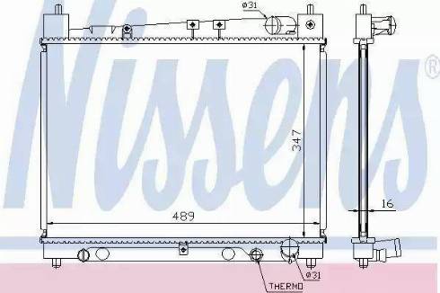 Nissens 64798A - Radiators, Motora dzesēšanas sistēma autodraugiem.lv