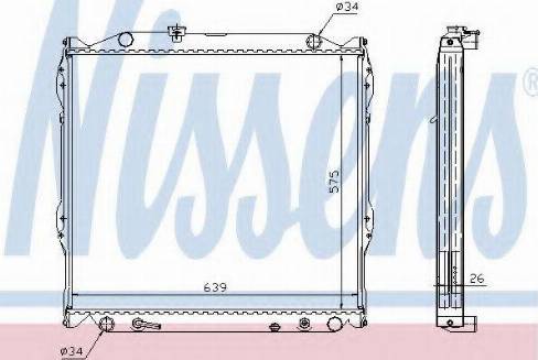 Nissens 64755A - Radiators, Motora dzesēšanas sistēma autodraugiem.lv