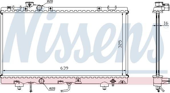 Nissens 647041 - Radiators, Motora dzesēšanas sistēma autodraugiem.lv