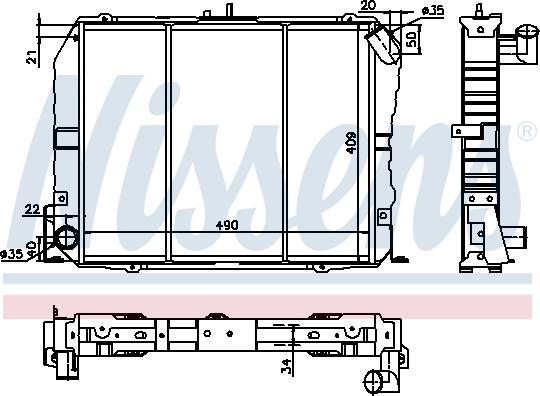 Nissens 64737 - Radiators, Motora dzesēšanas sistēma autodraugiem.lv