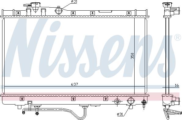 Nissens 647771 - Radiators, Motora dzesēšanas sistēma autodraugiem.lv