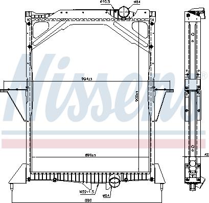 Nissens 65466A - Radiators, Motora dzesēšanas sistēma autodraugiem.lv