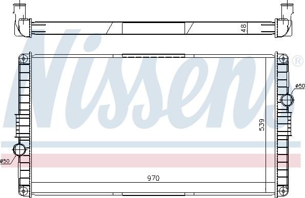 Nissens 65468A - Radiators, Motora dzesēšanas sistēma autodraugiem.lv