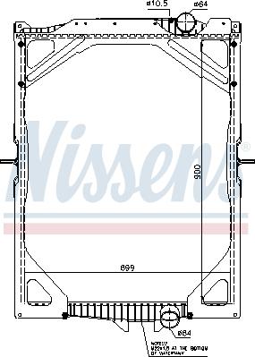 Nissens 65463A - Radiators, Motora dzesēšanas sistēma autodraugiem.lv