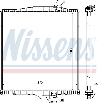 Nissens 654620 - Radiators, Motora dzesēšanas sistēma autodraugiem.lv