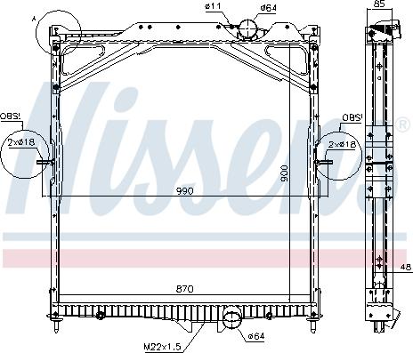 Nissens 65467A - Radiators, Motora dzesēšanas sistēma autodraugiem.lv