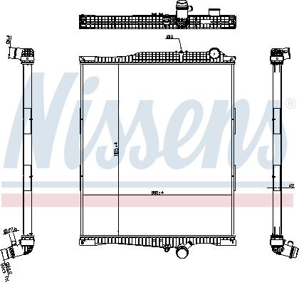 Nissens 654790 - Radiators, Motora dzesēšanas sistēma autodraugiem.lv