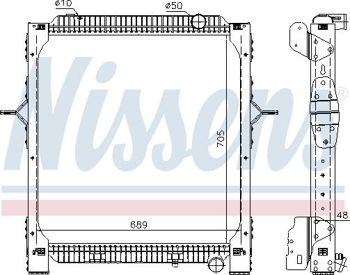 Nissens 65476 - Radiators, Motora dzesēšanas sistēma autodraugiem.lv