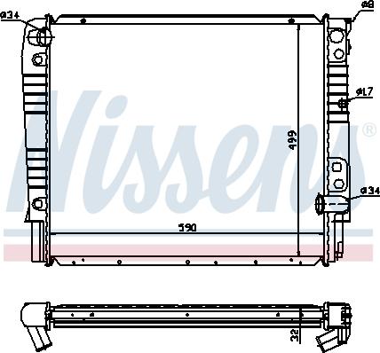 Nissens 65528A - Radiators, Motora dzesēšanas sistēma autodraugiem.lv