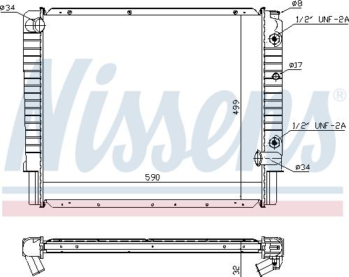 Nissens 65523A - Radiators, Motora dzesēšanas sistēma autodraugiem.lv