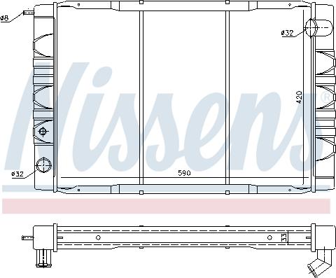 Nissens 65610 - Radiators, Motora dzesēšanas sistēma autodraugiem.lv