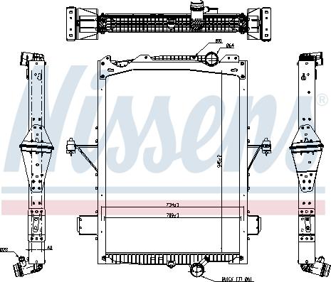 Nissens 65624 - Radiators, Motora dzesēšanas sistēma autodraugiem.lv