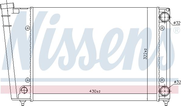 Nissens 65090 - Radiators, Motora dzesēšanas sistēma autodraugiem.lv