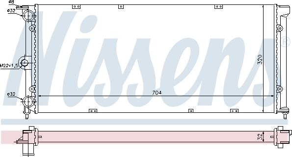 Nissens 690243 - Radiators, Motora dzesēšanas sistēma autodraugiem.lv