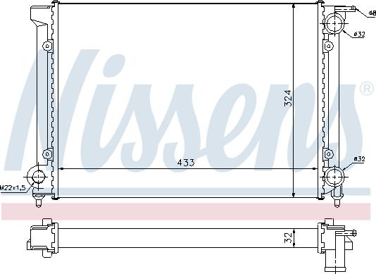 Nissens 699406 - Radiators, Motora dzesēšanas sistēma autodraugiem.lv