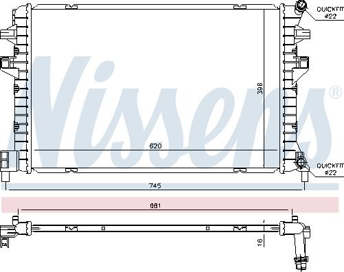 Nissens 65306 - Radiators, Motora dzesēšanas sistēma autodraugiem.lv