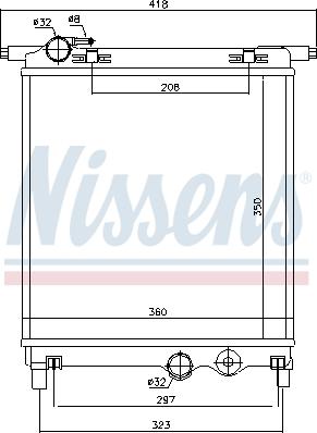 Nissens 65300 - Radiators, Motora dzesēšanas sistēma autodraugiem.lv