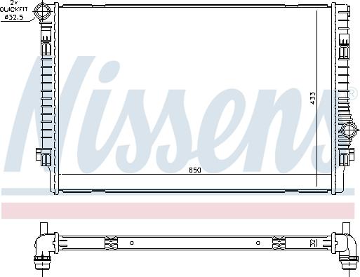 Nissens 65302 - Radiators, Motora dzesēšanas sistēma autodraugiem.lv