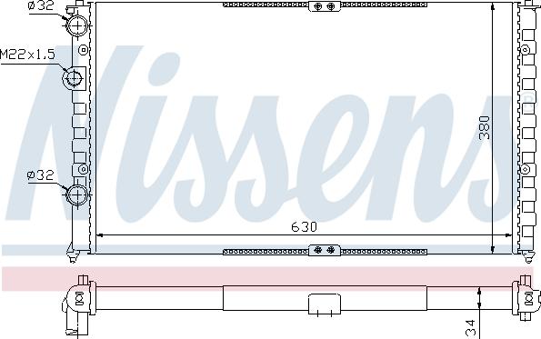 Nissens 65290 - Radiators, Motora dzesēšanas sistēma autodraugiem.lv