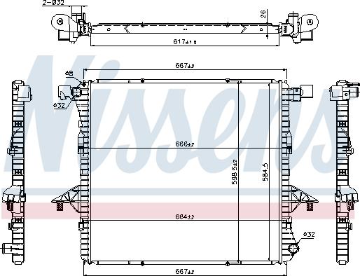 Nissens 65298 - Radiators, Motora dzesēšanas sistēma autodraugiem.lv