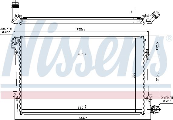 Nissens 65292 - Radiators, Motora dzesēšanas sistēma autodraugiem.lv