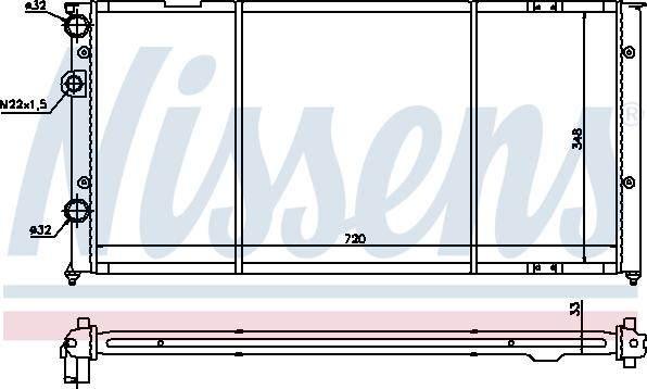 Nissens 652491 - Radiators, Motora dzesēšanas sistēma autodraugiem.lv