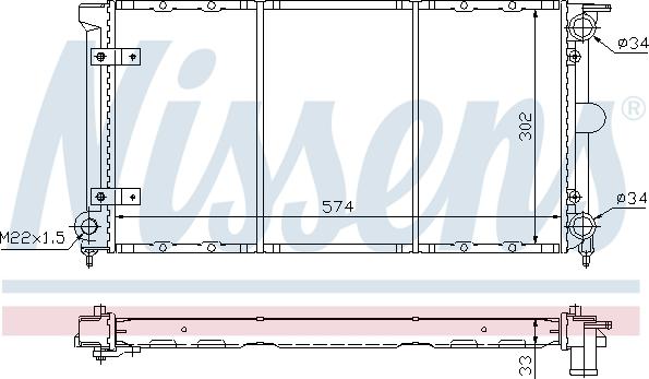 Nissens 65264 - Radiators, Motora dzesēšanas sistēma autodraugiem.lv