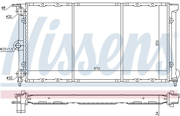 Nissens 652611 - Radiators, Motora dzesēšanas sistēma autodraugiem.lv