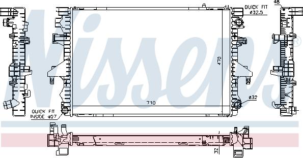 Nissens 65283A - Radiators, Motora dzesēšanas sistēma autodraugiem.lv