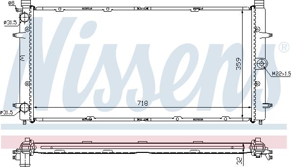 Nissens 65273A - Radiators, Motora dzesēšanas sistēma autodraugiem.lv