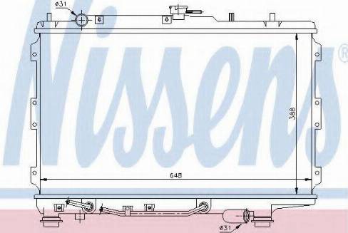 Nissens 66601 - Radiators, Motora dzesēšanas sistēma autodraugiem.lv