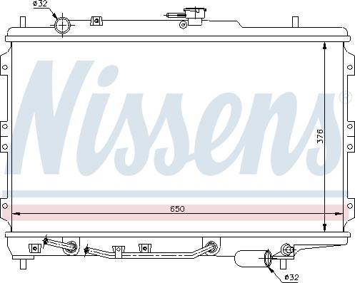 Nissens 66603 - Radiators, Motora dzesēšanas sistēma autodraugiem.lv